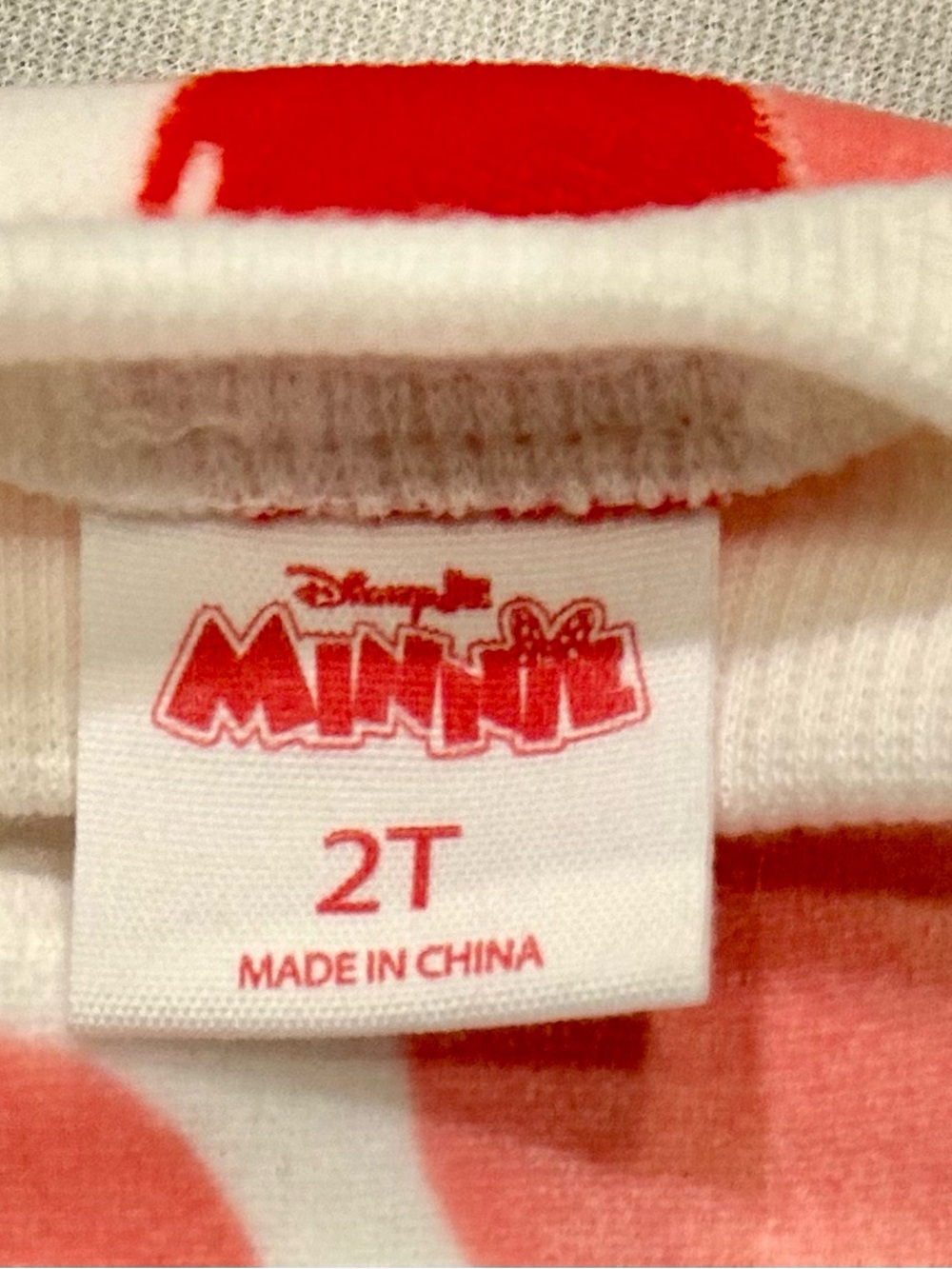 Disney Minnie Mouse Velour Set 2T NWT Red Cozy Outfit Gift - Picture 3 of 8